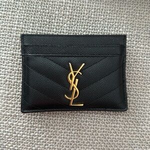 YSL Monogram card case.